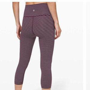 LULULEMON Wunder Under Crop High Rise Luxtreme 21" Size 4